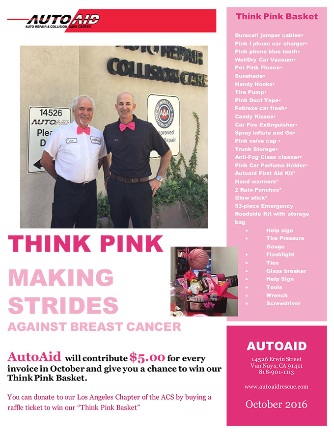 THINK PINK MAKING STRIDES AGAINST BREAST CANCER
