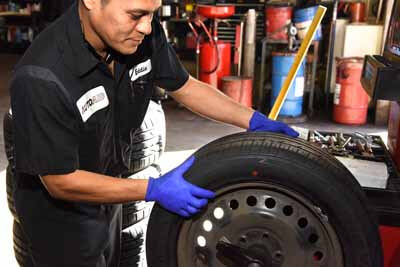 AutoAid performs a tire rotation in Van Nuys | AutoAid